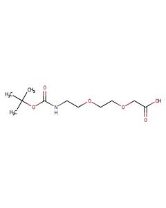 Astatech T-BOC-N-AMIDO-PEG2-CH2CO2H, 95.00% Purity, 0.25G